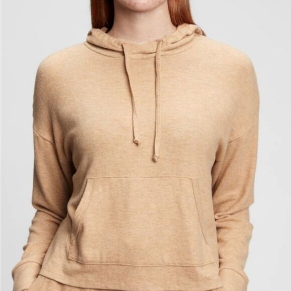 Gap Softest Hoodie Camel Tan Women’s Size Med NWT - Picture 2 of 11